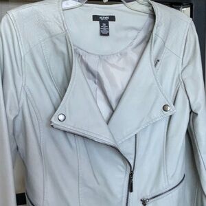🌹NWT Alfani Petites Pleather Jacket Petite Medium